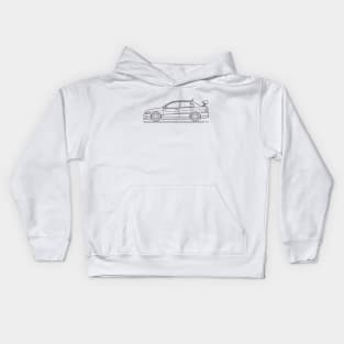 Lancer Evolution VII B Kids Hoodie